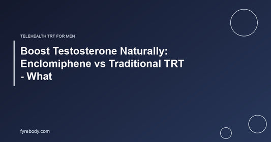 Boost Testosterone Naturally: Enclomiphene vs Traditional TRT - What