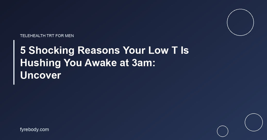 5 Shocking Reasons Your Low T Is Hushing You Awake at 3am: Uncover